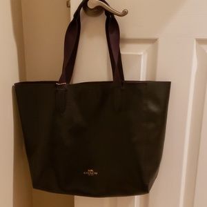 Coach leather tote
